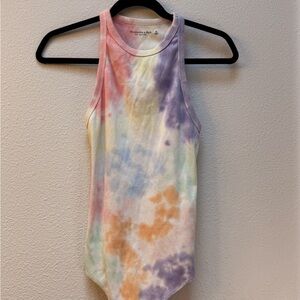 Abercrombie & Fitch Multicolor Tie-Dye Bodysuit Festival Wear